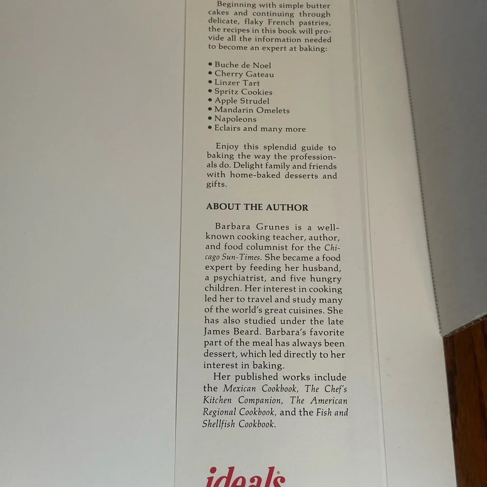 The Joy of Baking by‎ Barbara Grunes 1986 hardcover edition